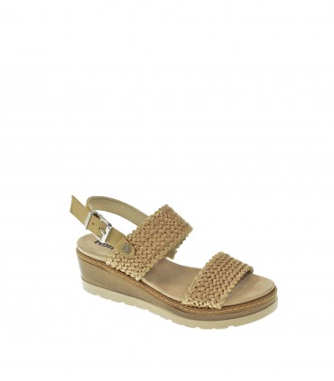 SANDALIA CUÑA REFRESH ORO