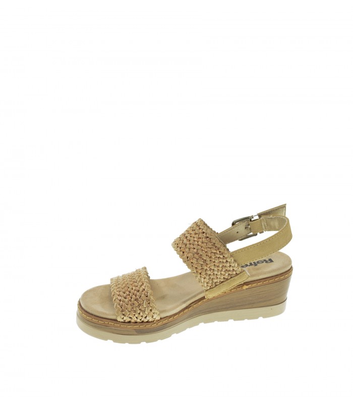 SANDALIA CUÑA REFRESH ORO