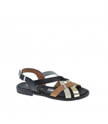 SANDALIA PLANA OH! MY SANDALS NEGRO