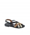 SANDALIA PLANA OH! MY SANDALS NEGRO