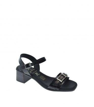 SANDALIA TACON OH! MY SANDALS NEGRO