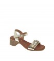 SANDALIA TACON OH! MY SANDALS CHAMPAGNE