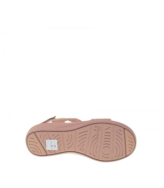 SANDALIA CUÑA SKECHERS ROSA