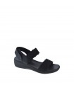 SANDALIA CUÑA SKECHERS NEGRO