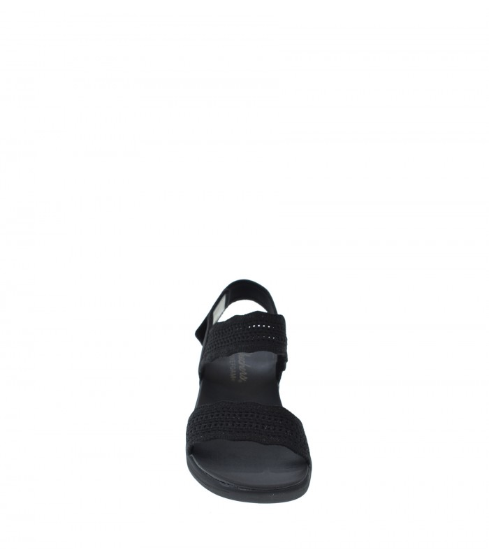 SANDALIA CUÑA SKECHERS NEGRO
