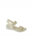 SANDALIA CUÑA SKECHERS BLANCO