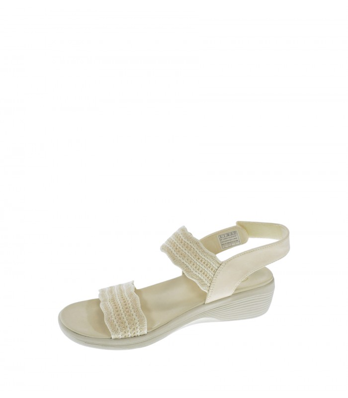 SANDALIA CUÑA SKECHERS BLANCO