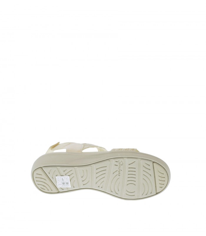 SANDALIA CUÑA SKECHERS BLANCO