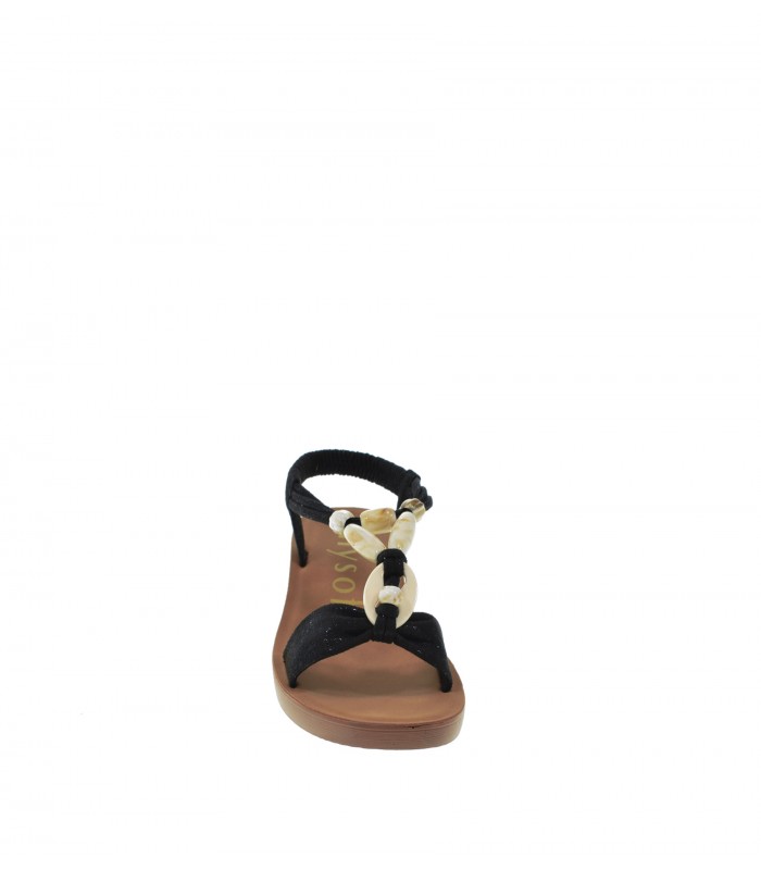 SANDALIA CUÑA MYSOFT NEGRO