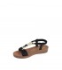 SANDALIA CUÑA MYSOFT NEGRO