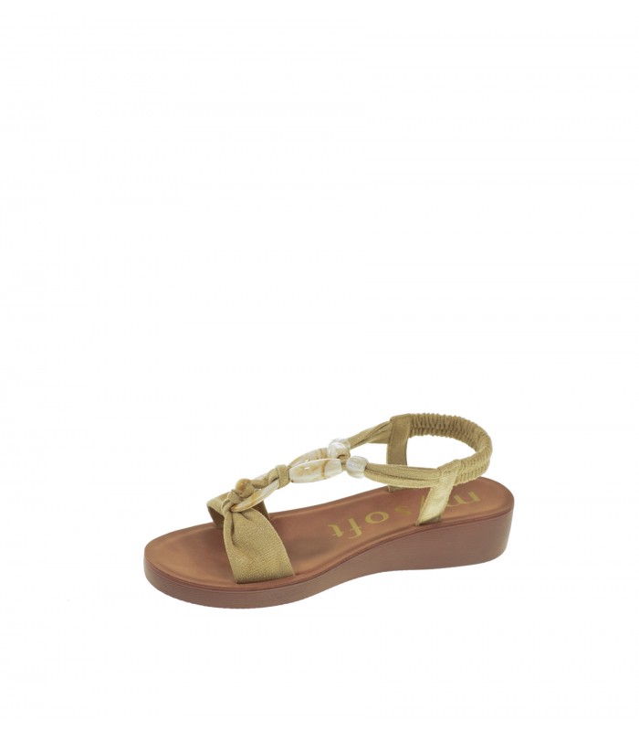 SANDALIA CUÑA MYSOFT PLATINO