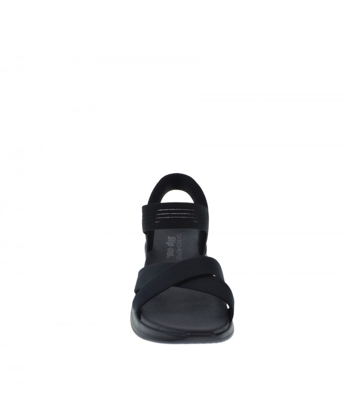 SANDALIA PLANA SKECHERS NEGRO