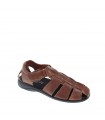 SANDALIA HOMBRE DUENDY MARRON