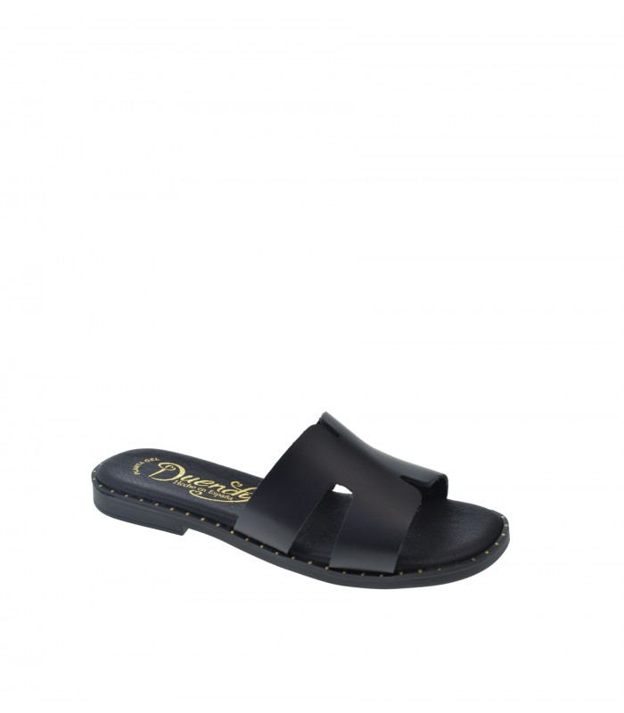 SANDALIA PLANA DUENDY NEGRO