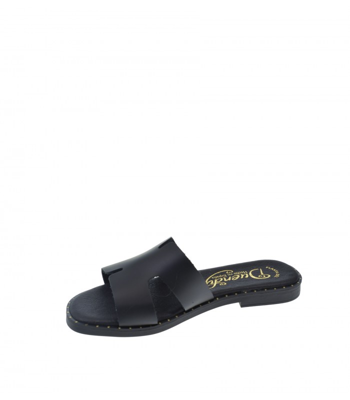 SANDALIA PLANA DUENDY NEGRO