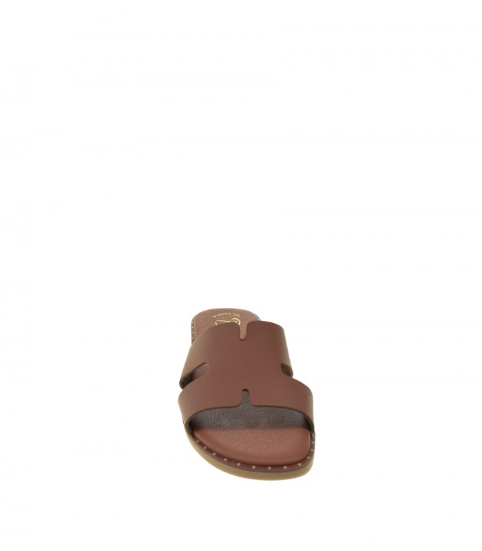 SANDALIA PLANA DUENDY CUERO