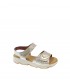 SANDALIA PLANA DUENDY PLATINO