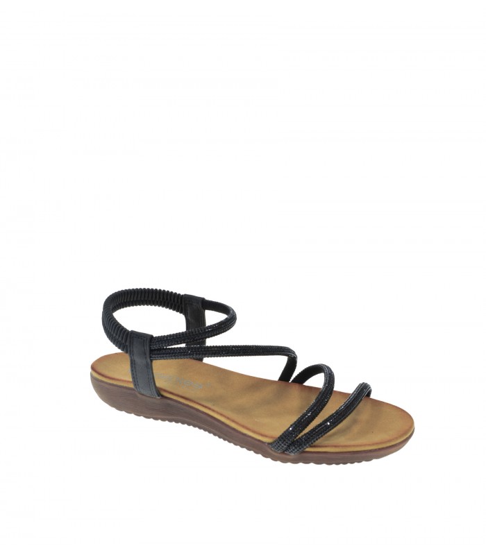 SANDALIA PLANA AMARPIES NEGRO