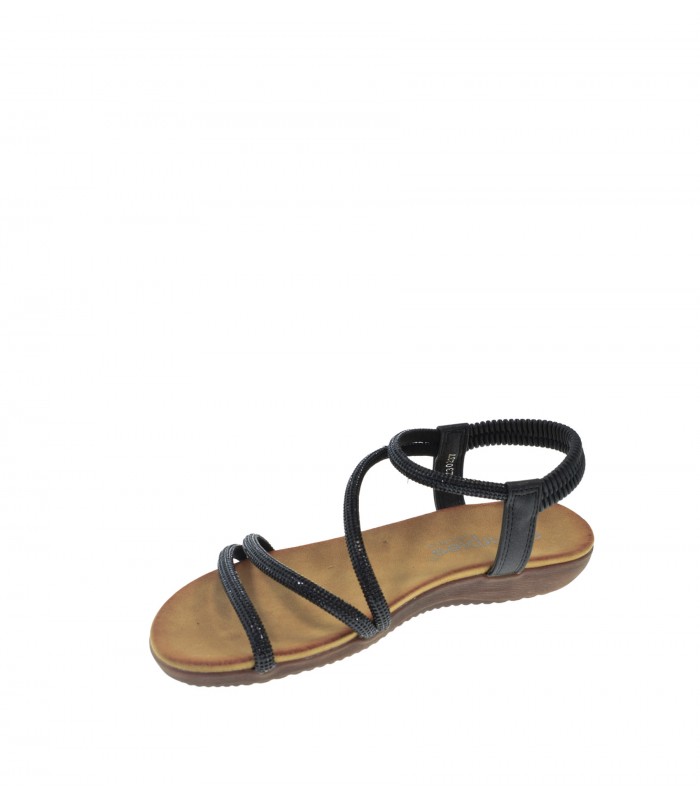 SANDALIA PLANA AMARPIES NEGRO