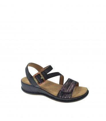 SANDALIA PLANA AMARPIES NEGRO