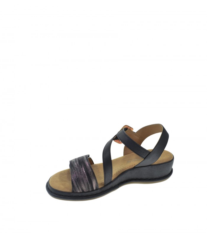 SANDALIA PLANA AMARPIES NEGRO