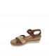 SANDALIA CUÑA HISPAFLEX MARRON