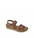 SANDALIA PLANA LAURA AZANA CAMEL
