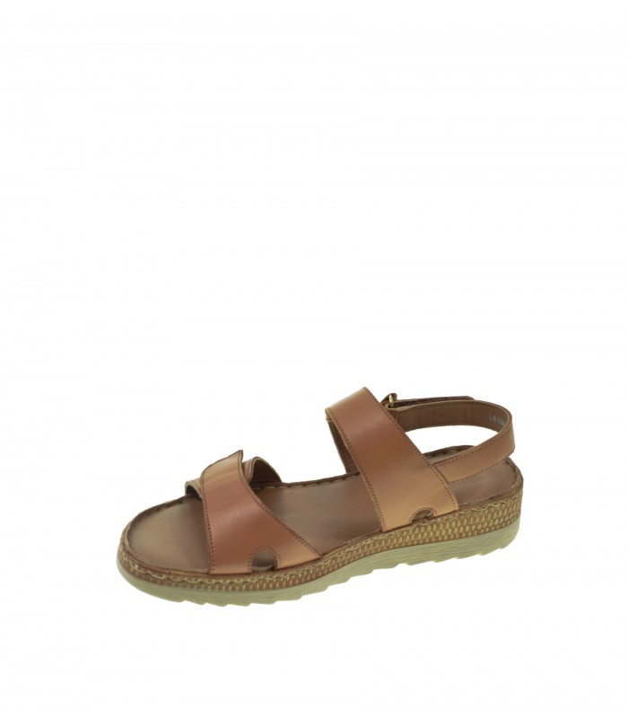 SANDALIA PLANA LAURA AZANA CAMEL