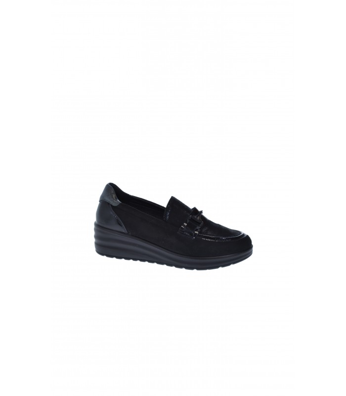 MOCASIN MUJER AMARPIES NEGRO