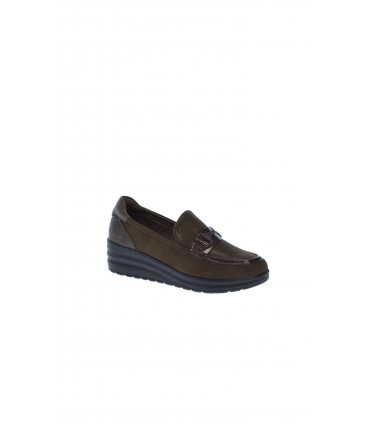 MOCASIN MUJER AMARPIES MARRON