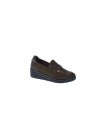 MOCASIN MUJER AMARPIES MARRON