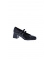 ZAPATO TACON HISPAFLEX NEGRO