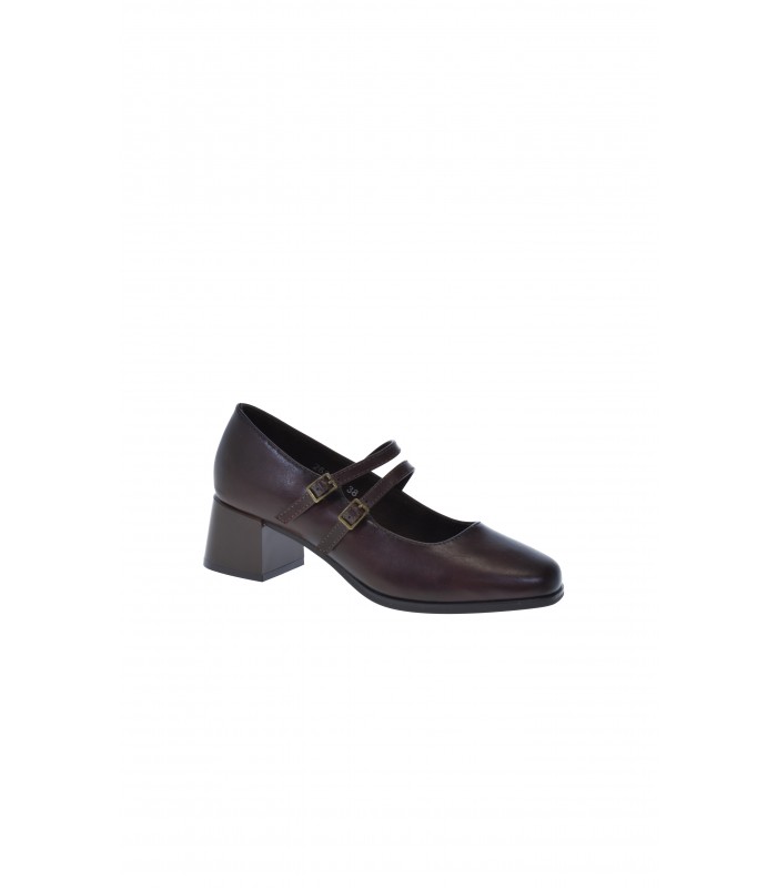 ZAPATO TACON HISPAFLEX MARRON