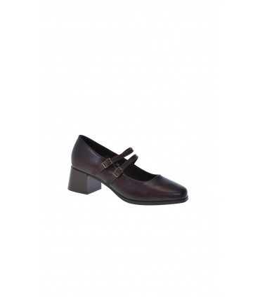 ZAPATO TACON HISPAFLEX MARRON