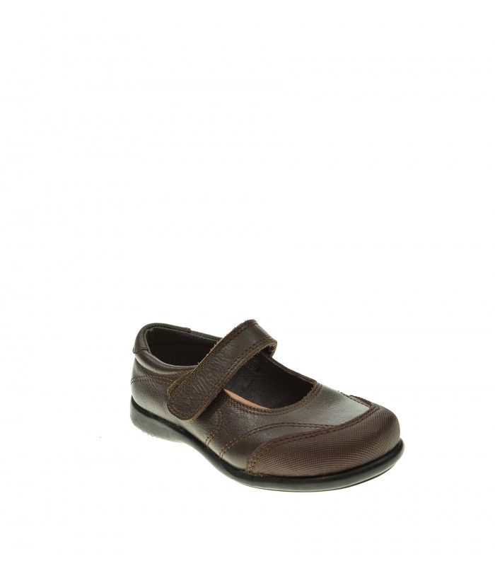 ESCOLAR NIÑA VELILLA MARRON