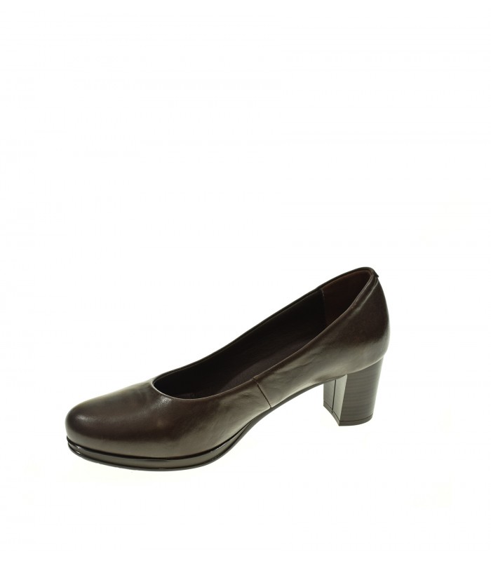 ZAPATO TACON LAURA AZANA MARRON