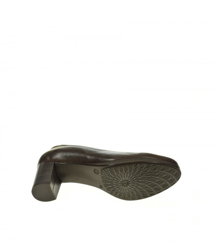 ZAPATO TACON LAURA AZANA MARRON