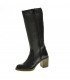 BOTA MUJER LINEA PURPURA NEGRO