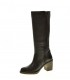 BOTA MUJER LINEA PURPURA MARRON