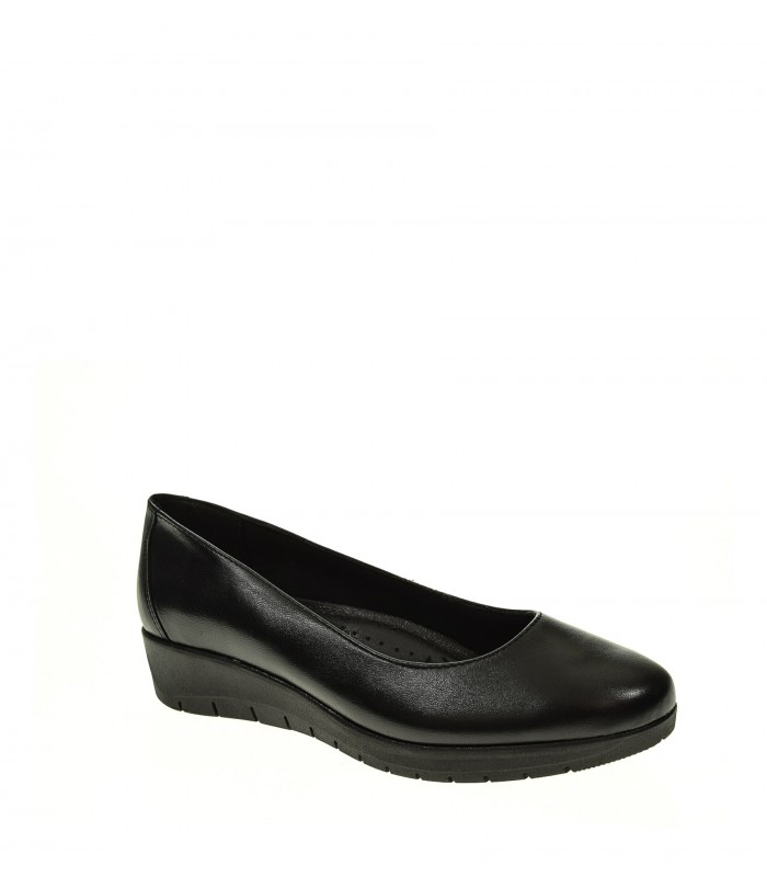 ZAPATO CUÑA DUENDY NEGRO