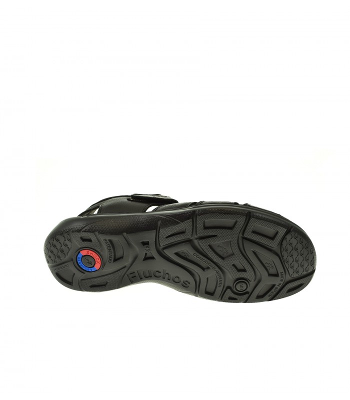 SANDALIA HOMBRE FLUCHOS NEGRO