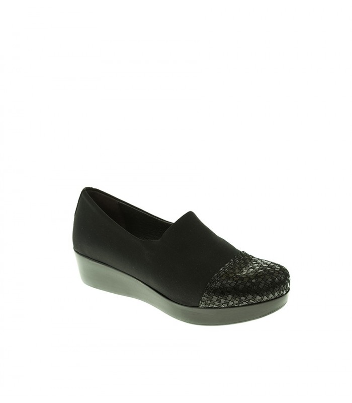ZAPATO CUÑA LINCE NEGRO