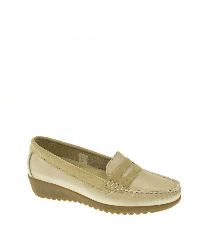MOCASIN MUJER S@KUT BEIGE