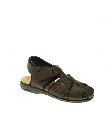 SANDALIA HOMBRE DUENDY MARRON