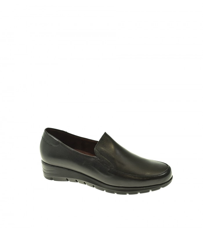 MOCASIN MUJER PITILLOS NEGRO