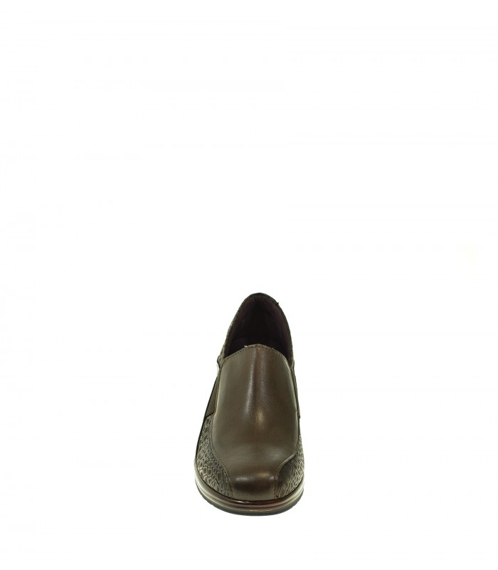 ZAPATO CUÑA PITILLOS MARRON