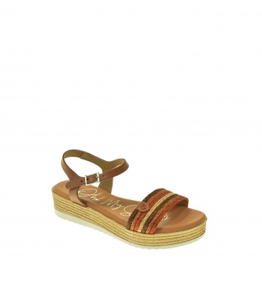 SANDALIA PLANA OH! MY SANDALS MARRON