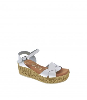 SANDALIA CUÑA OH! MY SANDALS BLANCO