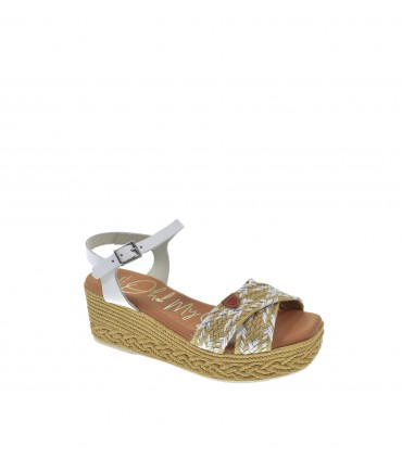 SANDALIA CUÑA OH! MY SANDALS BLANCO