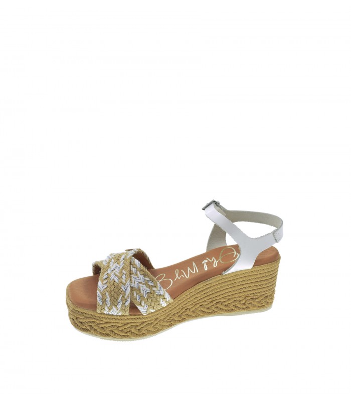 SANDALIA CUÑA OH! MY SANDALS BLANCO
